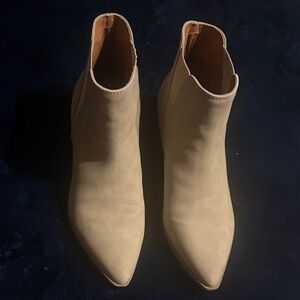 Chic Cream Ankle Booties